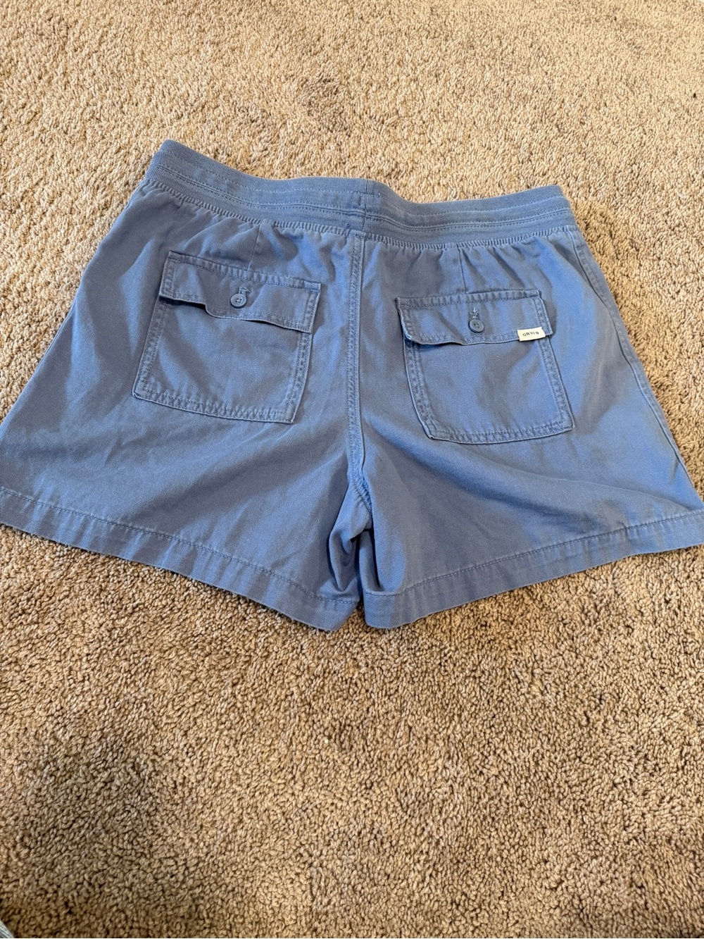 Orvis Light Blue Drawstring casual Shorts - Picture 7 of 10